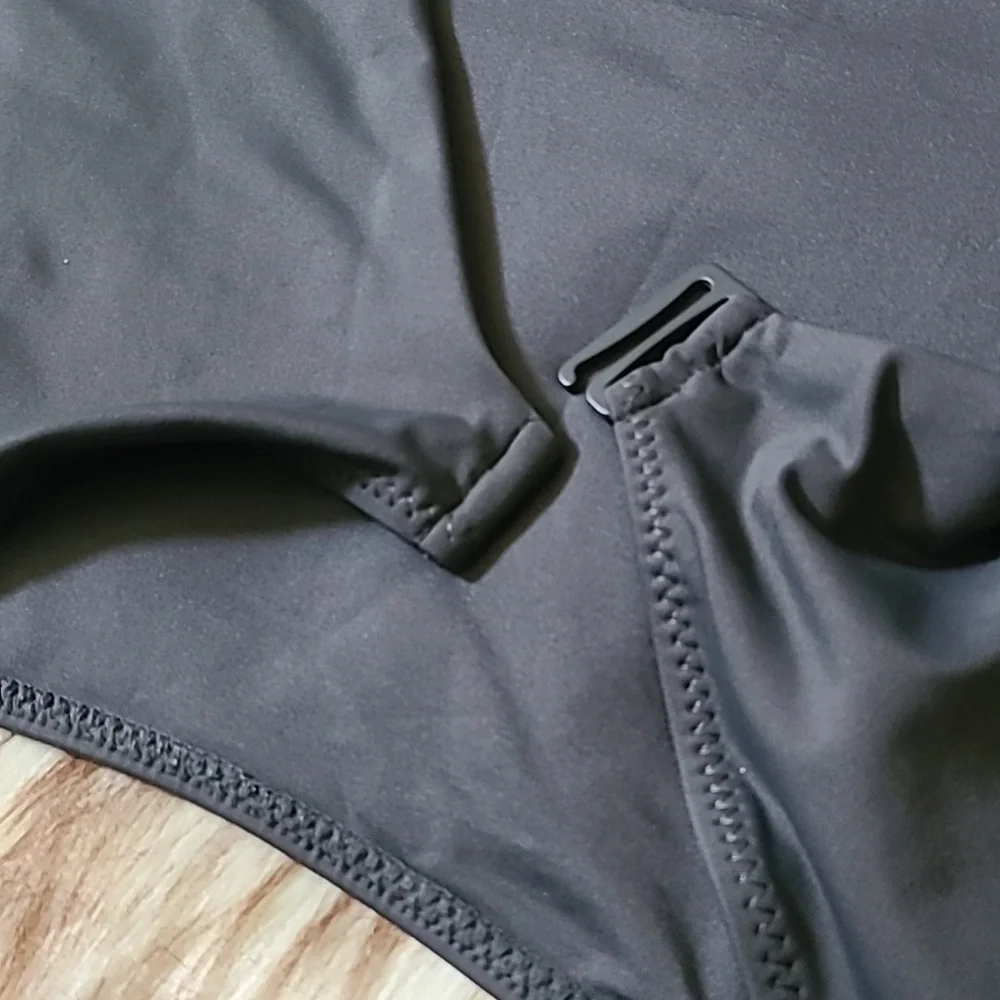 NWT SKIMS Recycled Swim Long Sleeve Shrug Size 3X Gunmetal